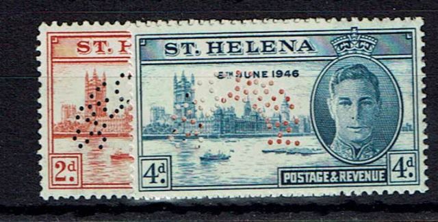 Image of St Helena SG 141S/2S LMM British Commonwealth Stamp